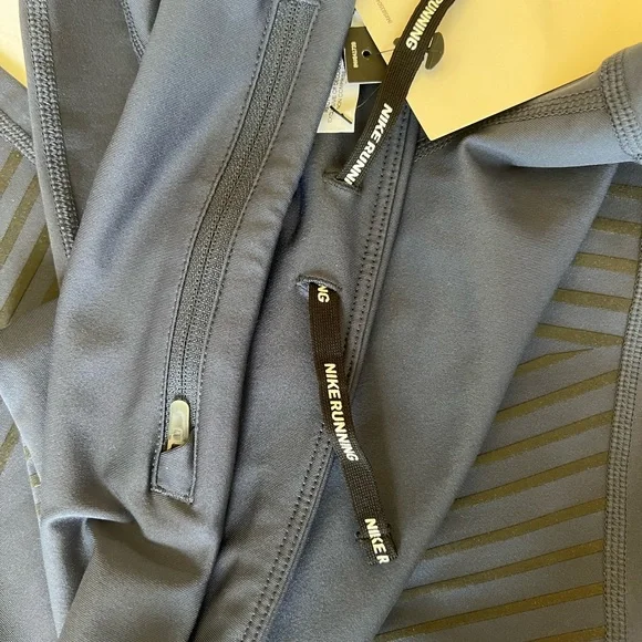 Nike M Navy Leggings Performance Running Fit NWT - Picture 5 of 8